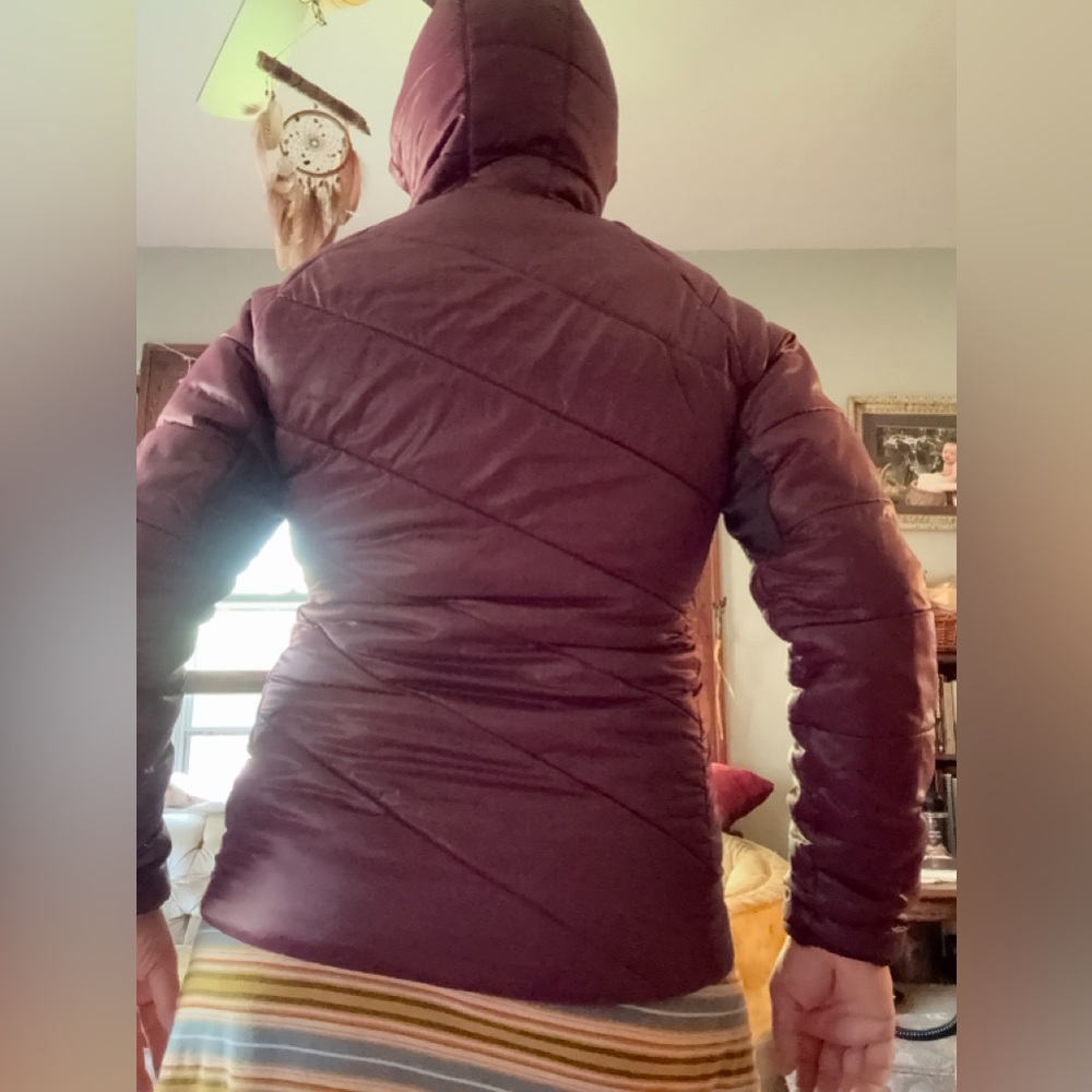 Smartwool Jacket smartloft wool loft gorgeous Wine burgundy fig NEW Women’s L - Picture 12 of 13